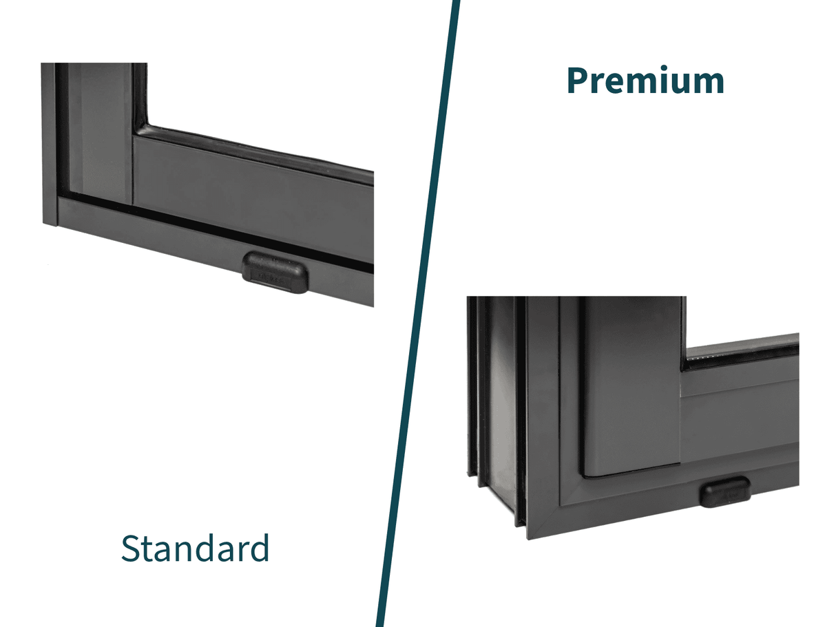 Bianca 202/502 (6x3m | 16.6m2) Large Glass Garden Room With Sliding Doors (Double Glazing Available) - Palmako UK