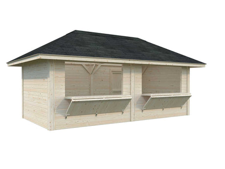 Bianca 111 (5.9x3m | 16.6m2) Double Kiosk With Two Hatches