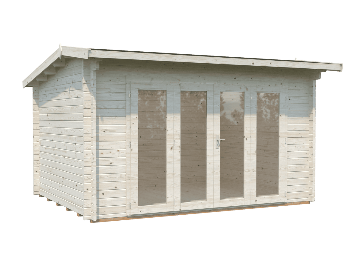 Ines M (3.2x4.1m | 11.1m2 | 44mm) Timber Sunroom with Double Glazed Bi-Fold Doors - Palmako UK
