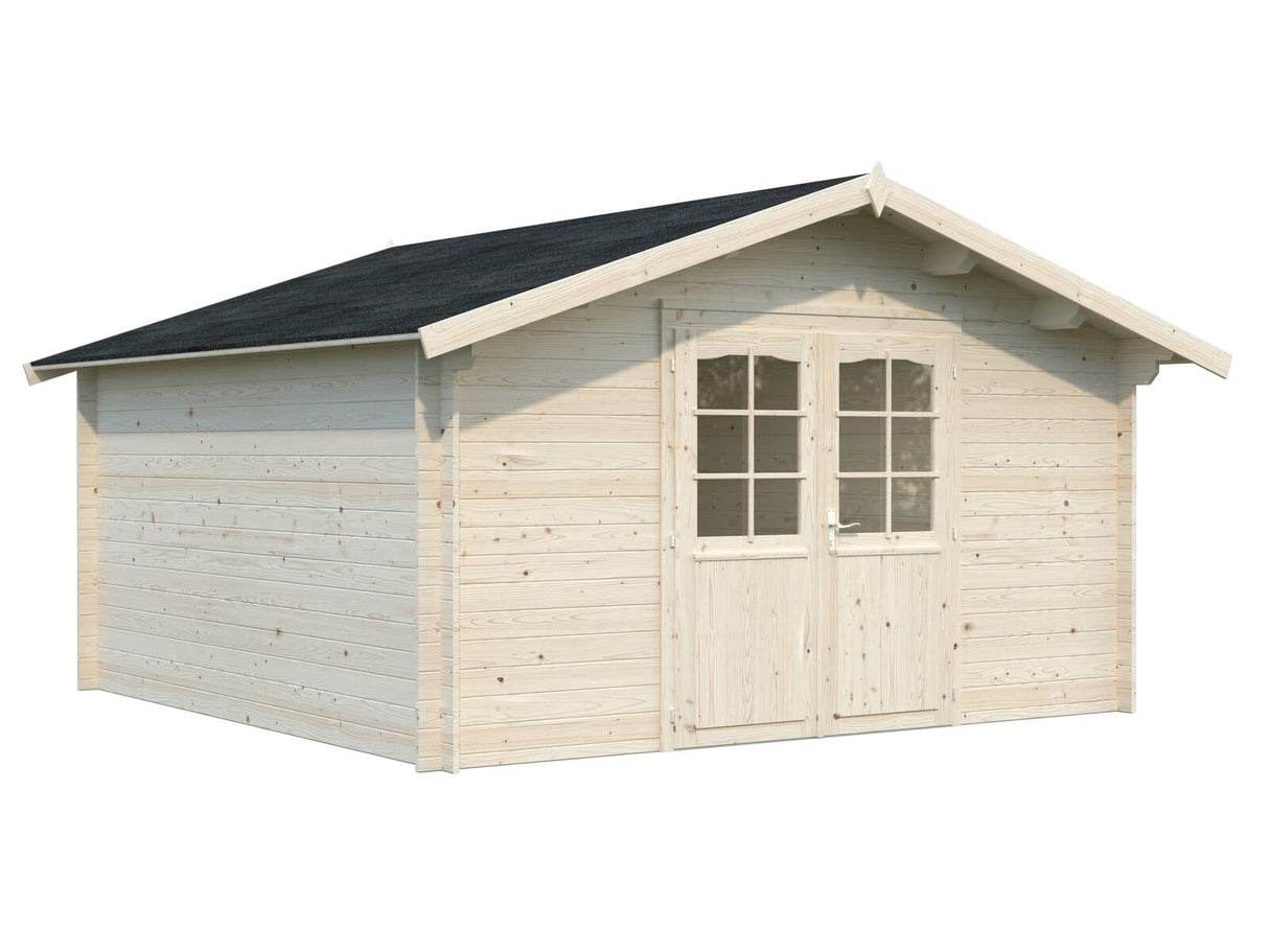 Lotta L (4x4m | 13.9m2 | 34mm) Traditional Square Garden Log Cabin - Palmako UK