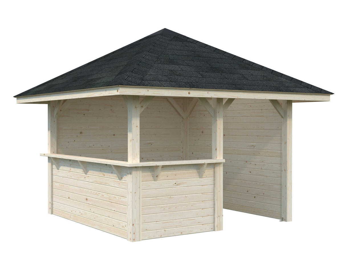 Bianca 102 (3x3m | 8.3m2) Corner Garden Bar - Palmako UK