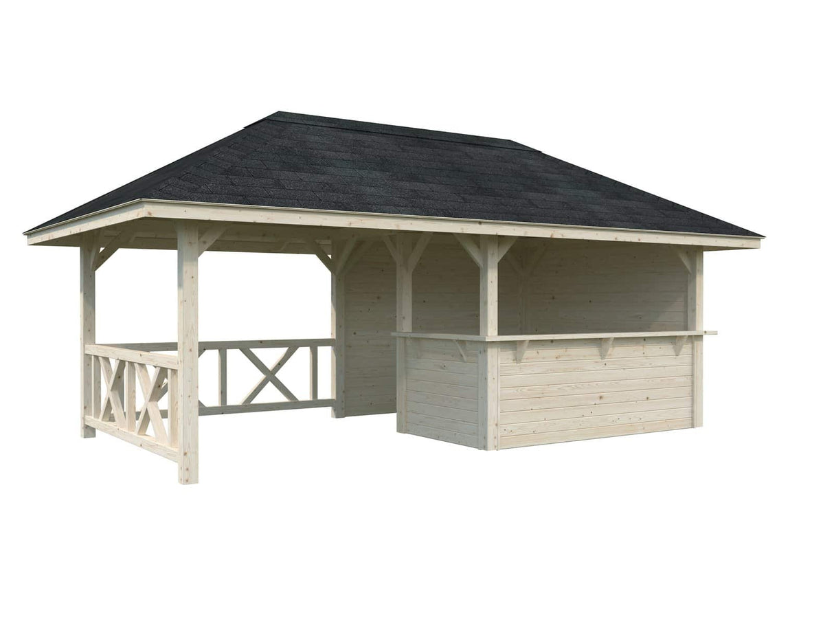 Bianca 110 (5.9x3m | 16.6m2) Garden Bar With Canopy - Palmako UK