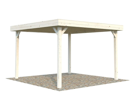 Lucy (3.5x3.5m | 12.2m2) Modern Square Timber Gazebo - Palmako UK