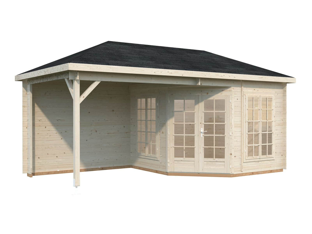 Melanie XXL (5.6x2.8m | 7.0+8.1m2 | 28mm) Pavilion Summer House with Canopy