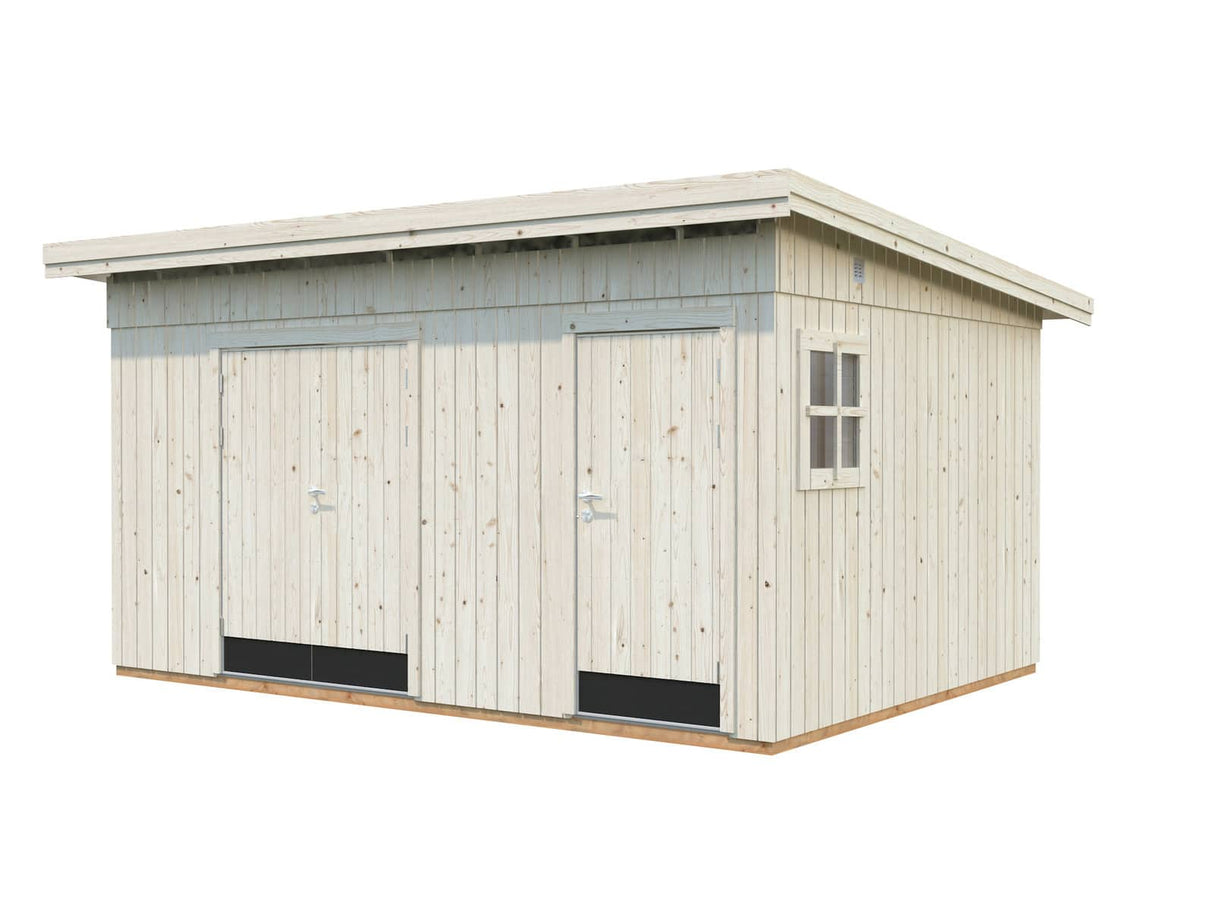 Kalle M (4.5x3.3m2 | 13.5m2) Two Room Pent Shed - Palmako UK