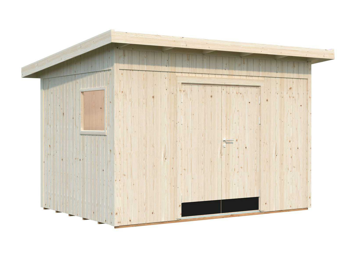 Stig (3.5x2.4m | 8.2m2) Sturdy and Secure Shed for Garden Storage - Palmako UK
