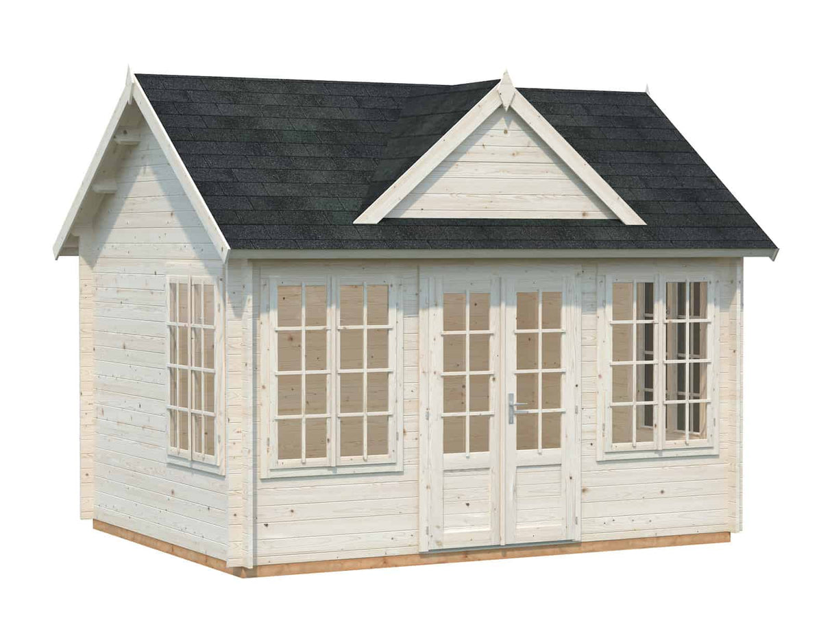 Claudia M (4.2x3.2m | 11.5m2 | 34mm) Clockhouse Style Summer House - Palmako UK