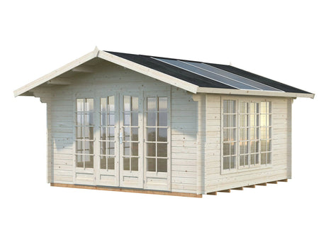 Irene (4x4m | 13.9m2 | 34mm) Bright Summer House with Translucent Roof Panels - Palmako UK
