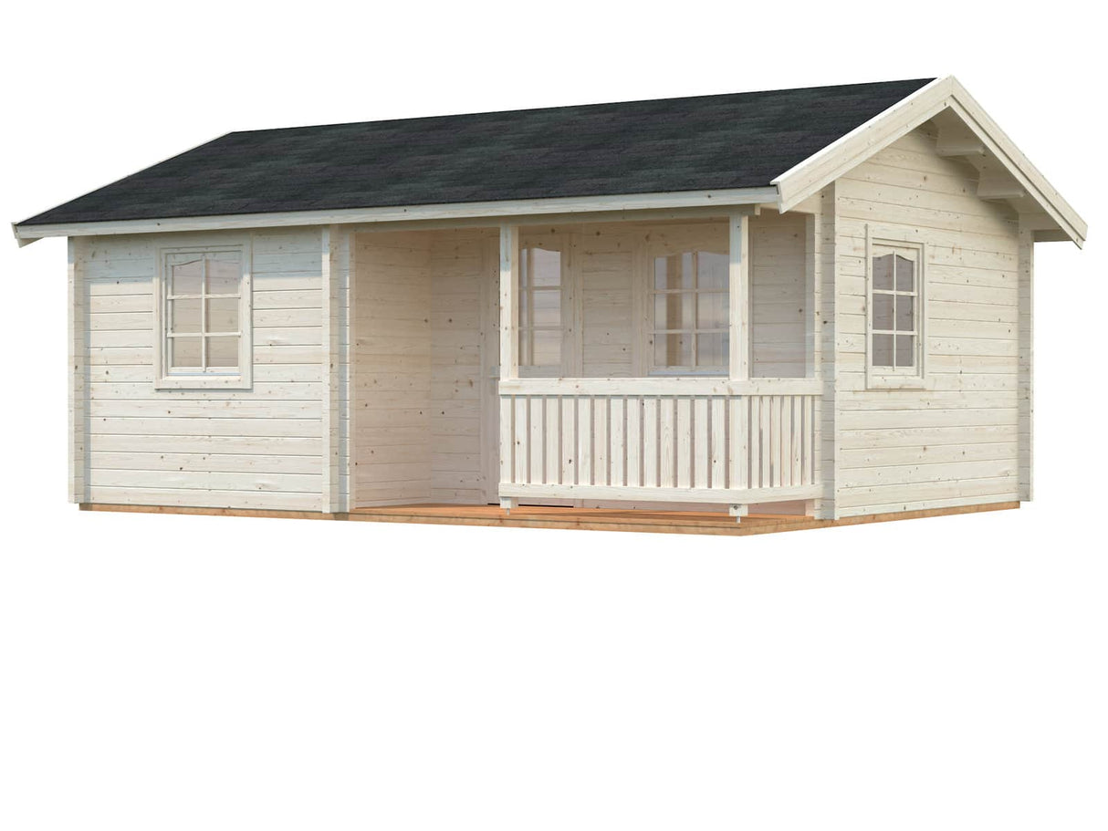Sandra S (6.2x4.7m | 21.5+3.7m2 | 70mm) Traditional Holiday Summer House - Palmako UK