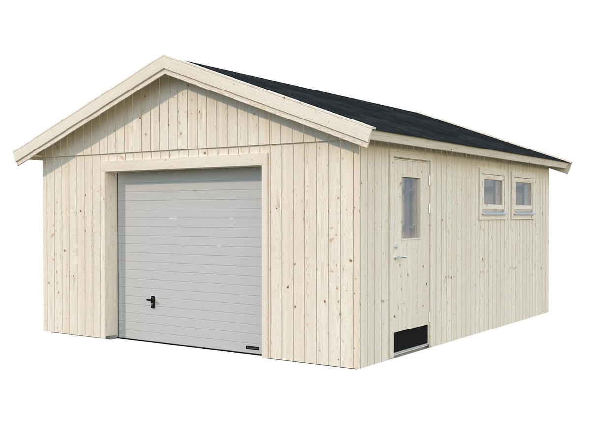 Andre S (4.5x5.5m | 21.5m2) Single Self Build Garage with Sectional Door - Palmako UK