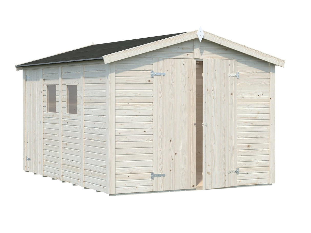 Dan M (2.7x3.7m | 9.9m2) Two Room Storage Shed - Palmako UK