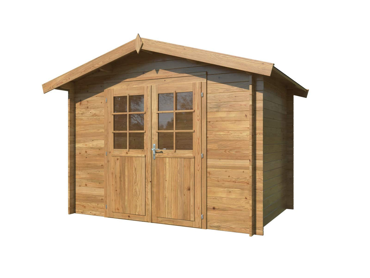 Valentine S (2.8x1.8m | 4.7m2 | 28mm) Pressure Treated Garden Shed Log Cabin - Palmako UK
