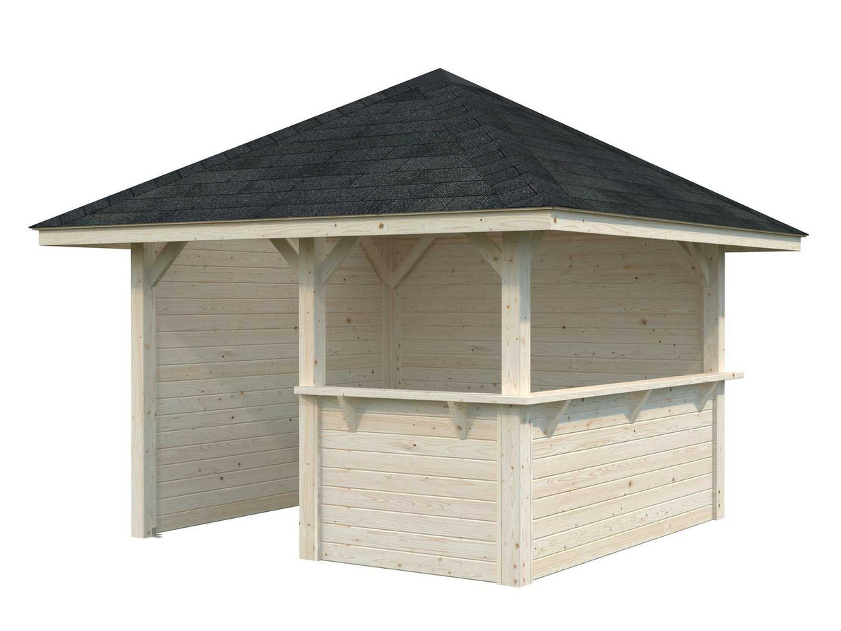 Bianca 102 (3x3m | 8.3m2) Corner Garden Bar - Palmako UK