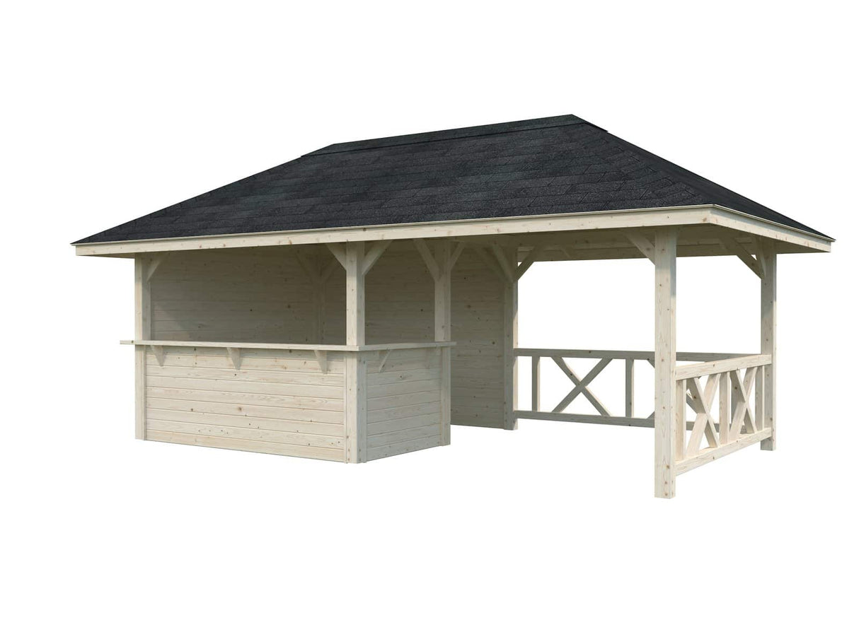 Bianca 110 (5.9x3m | 16.6m2) Garden Bar With Canopy - Palmako UK