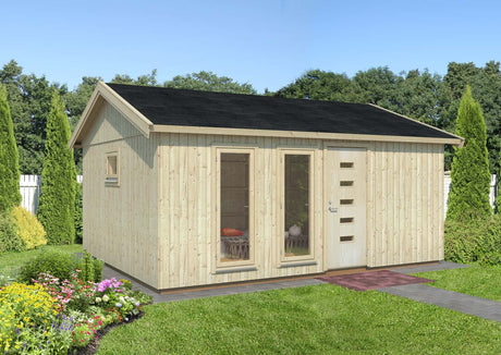Charlotte (4.5x5.5m | 21.5m2) Large Modern Garden Room - Palmako UK