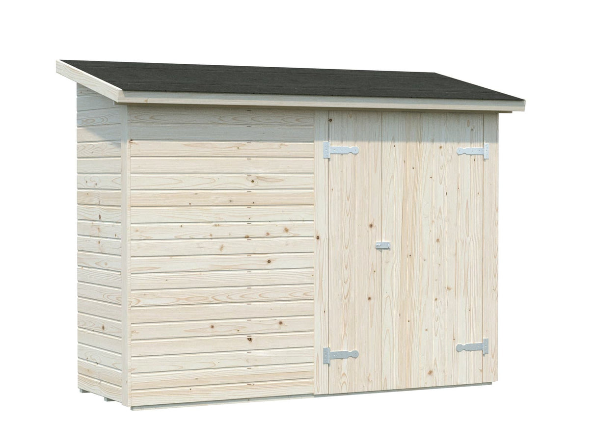 Leif XS (2.3x1m | 2.2m2) Add-on Garden Side Shed - Palmako UK
