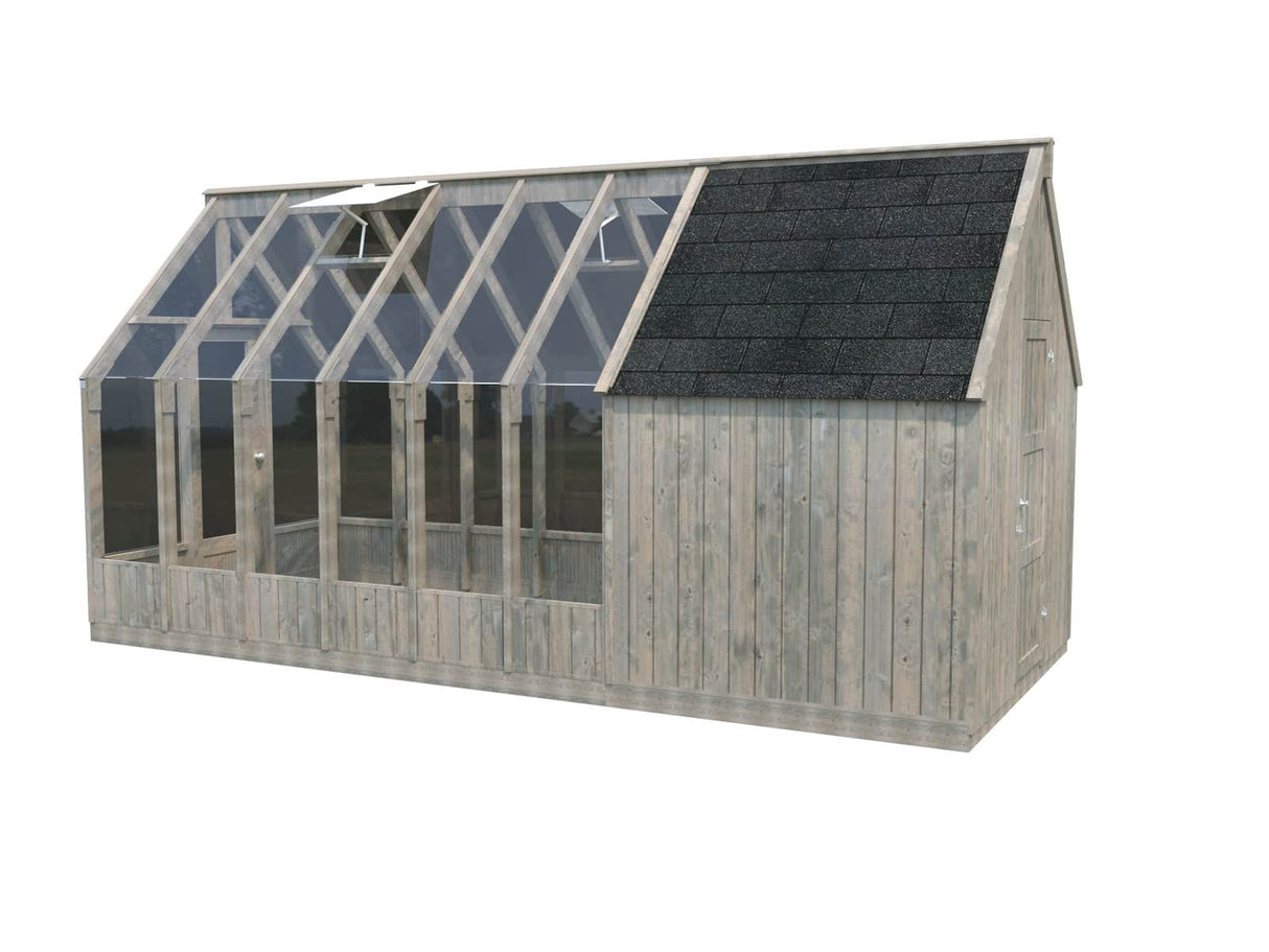 Emilia (2.4x1.9m | 4.0m2 | 18mm) Addon Shed for Emilia Greenhouses - Palmako UK
