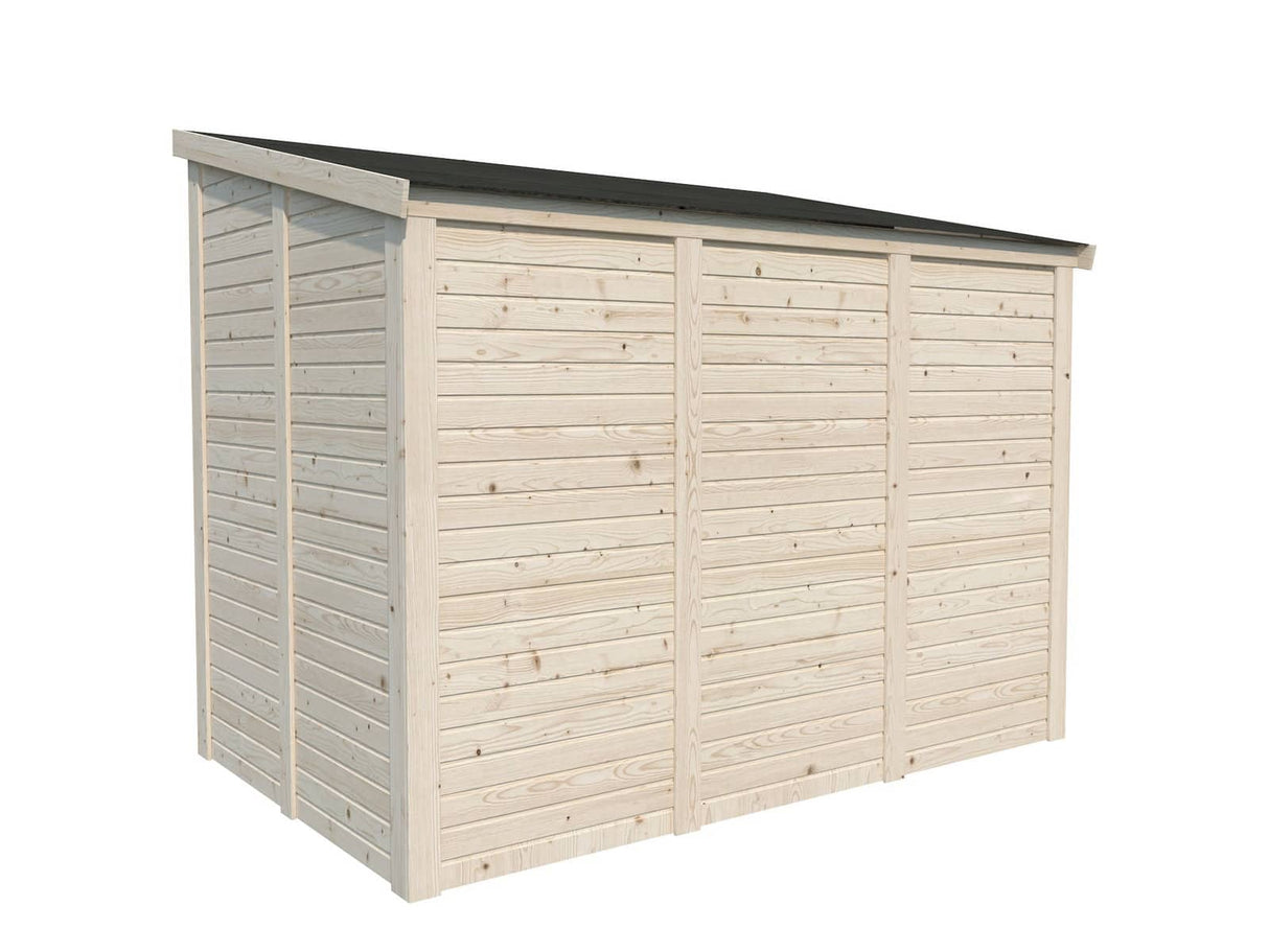 Leif M (2.7x1.7m | 4.5m2) Practical Garden Shed - Palmako UK