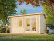 Iris M (4.1x3.2m | 11.1m2 | 44mm) Log Cabin Summer House (2024 Upgraded Model) - Palmako UK