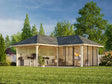 Bianca 211/511 (6x6m | 24.9m2) Corner Summer House With Sliding Doors And Louvre Walls (Double Glazing Available) - Palmako UK