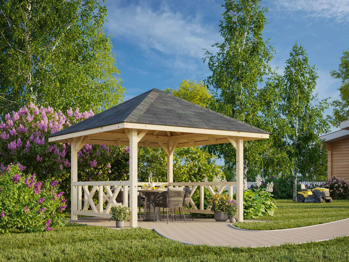 Bianca 101 (3x3m | 8.3m2) Sturdy Garden Gazebo - Palmako UK