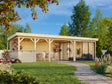Lenna 415/715 (9x3m | 24.9m2) Glass Garden Room With Sliding Doors (Double Glazing Available) - Palmako UK