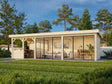 Lenna 419/719 (9x3m | 24.9m2) Glass Garden Room With Sliding Doors (Double Glazing Available) - Palmako UK