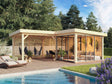 Lenna 411/711 (6x6m | 24.9m2) Glass Garden Room With Sliding Doors (Double Glazing Available) - Palmako UK
