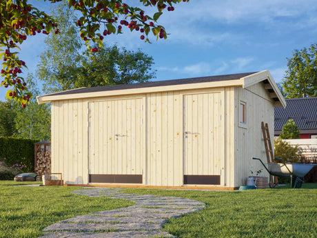 Olaf M (4.5x3.3m | 13.5m2) Modern Multi-Room Garden Shed - Palmako UK