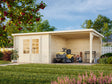 Ella (6.1x3.2m | 8.7+8.2m2 | 28mm) Roof Summer House - Palmako UK