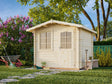 Emma S (2.6x2.2m | 4.6m2 | 28mm) Compact Alpine Style Garden Shed - Palmako UK