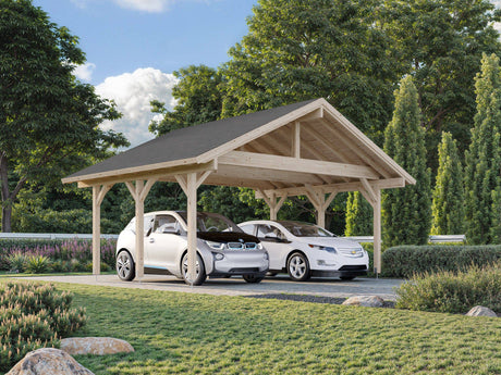 Robert M (5.6x3.7m | 20.6m2) Double Carport or Large Pavilion - Palmako UK