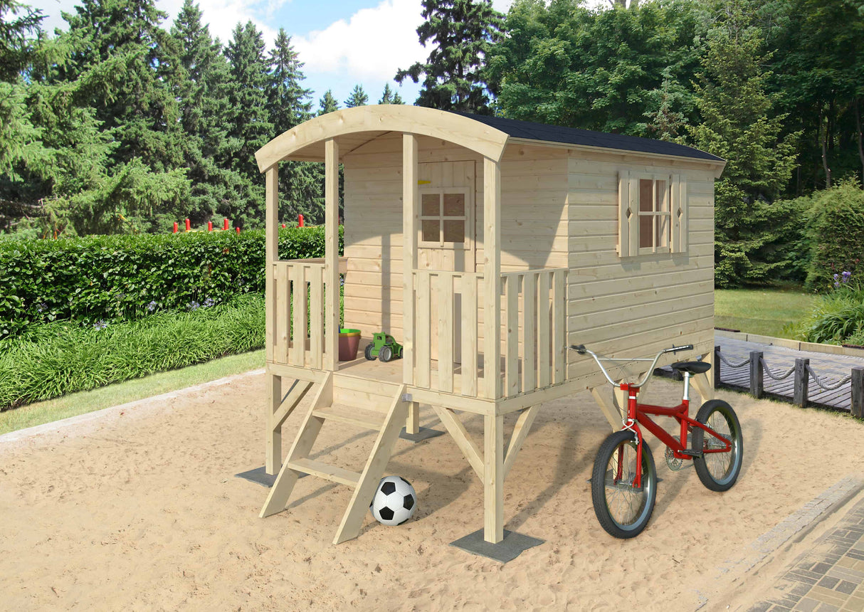 Huck (1.8x2m | 3.3m2 | 16mm) Playhouse - Palmako UK