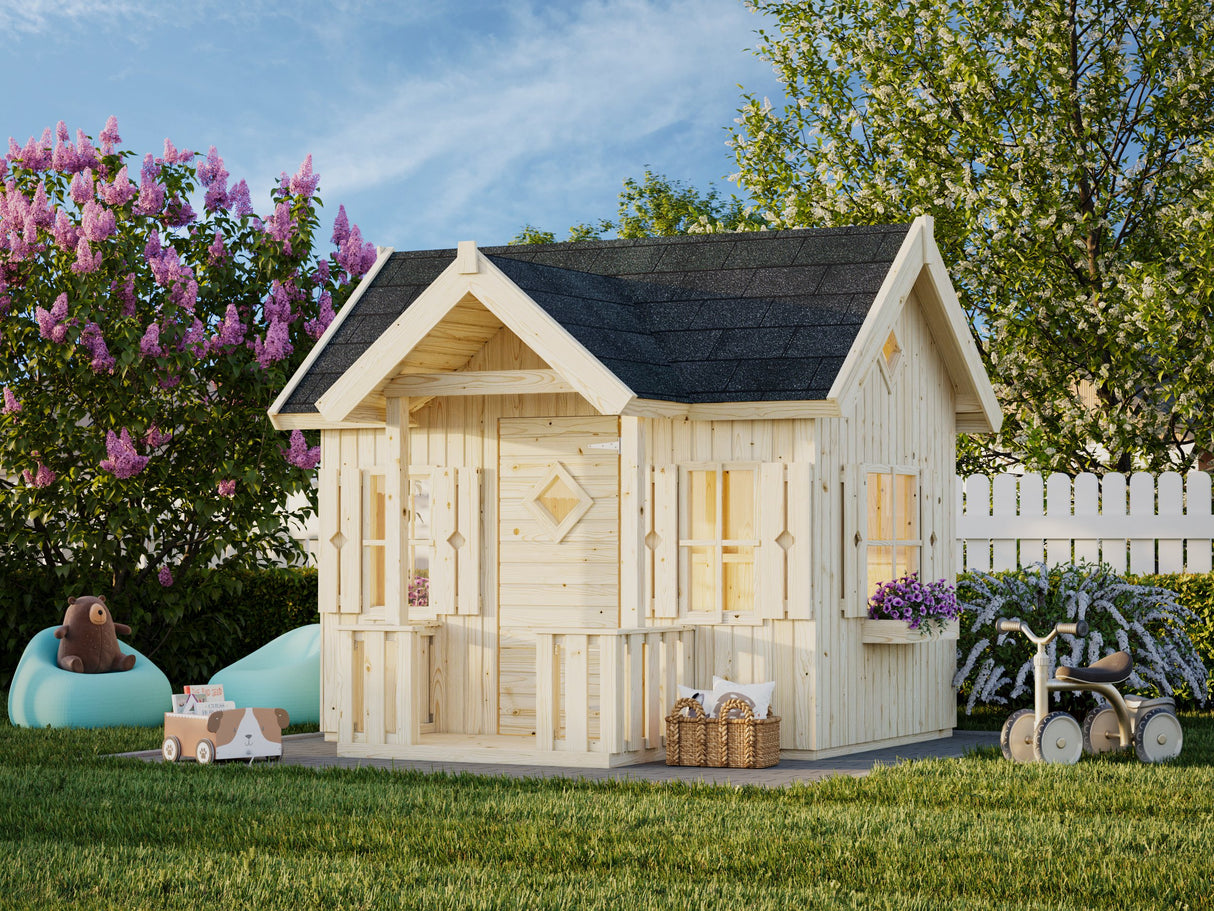 Jennie (2.3x1.6m | 3.6m2 | 16mm) Playhouse - Palmako UK