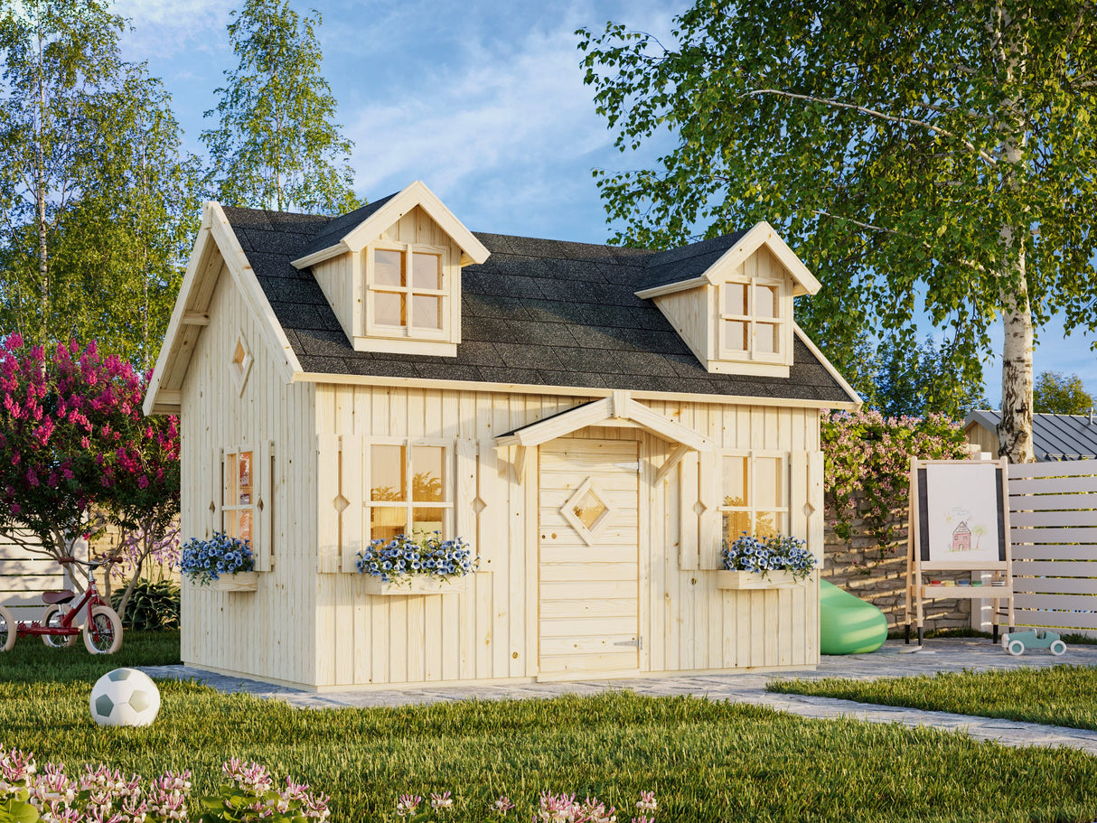 Marie (2.9x1.9m | 5.4m2 | 16mm) Playhouse - Palmako UK