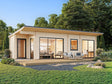 Cecilia XXL (9,1x4,4m | 32m2 | 70mm) Spacious 3-Room Modern Log Cottage with Aluminium Doors and Windows - Palmako UK
