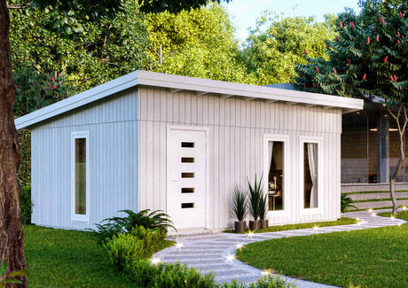 Annika (5.5x4.5m | 21.5m2) Large Pent Roof Panel Garden House - Palmako UK