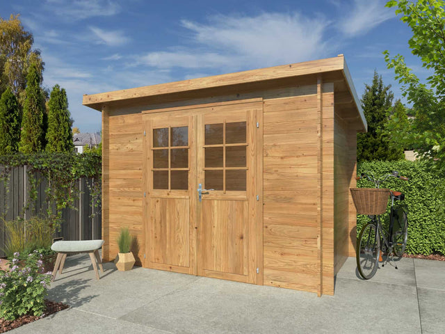 Alice XS (3x2m | 4.7m2 | 28mm) Small Pressure Treated Garden Shed - Palmako UK