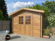 Valentine S (2.8x1.8m | 4.7m2 | 28mm) Pressure Treated Garden Shed Log Cabin - Palmako UK
