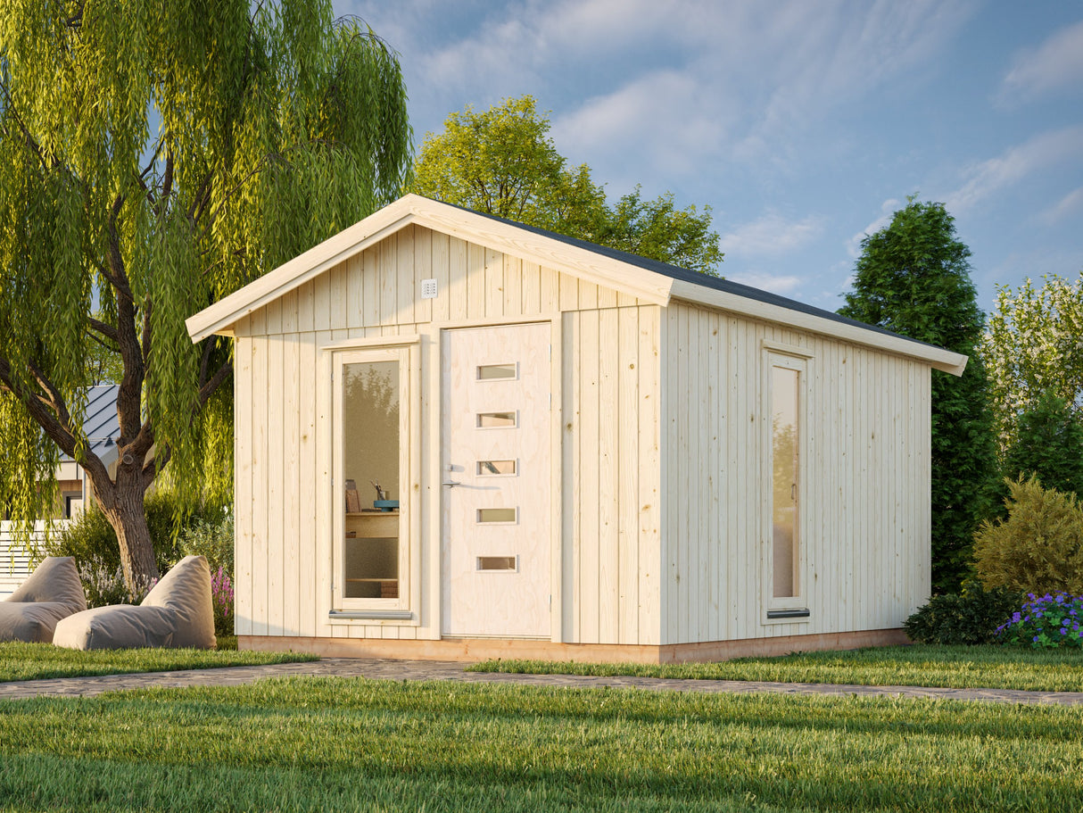 Ly (3.3x4.5m | 13.6m2) Modern Timber Garden Office - Palmako UK