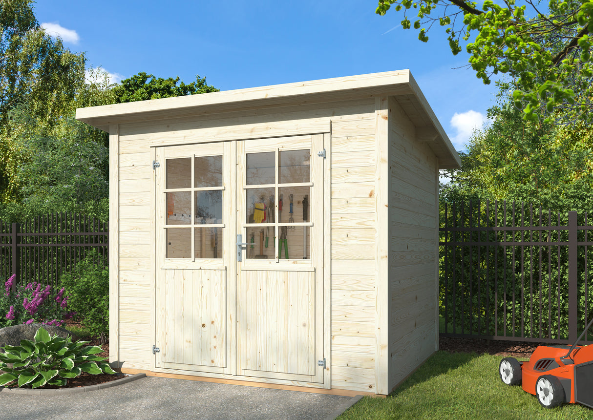 Melbourne (2,5x2m |4,8m2 |19mm) Pent roof Log Cabin