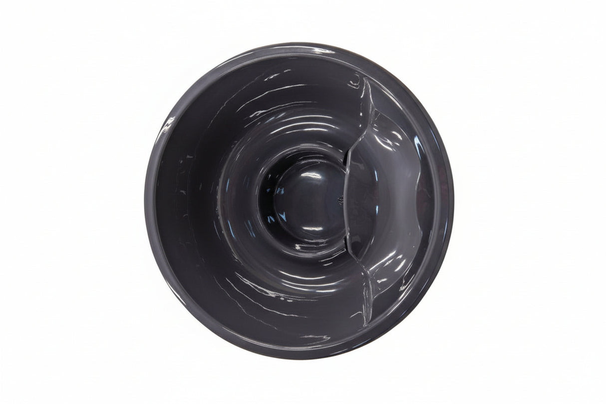 Solace M (d200cm | 6-Person) Round Wood-Heated Outdoor Hot Tub with Integrated Woodburner, LED included