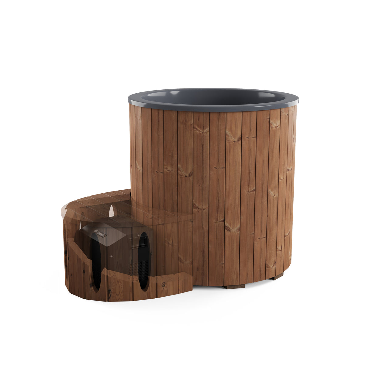 Isen (d100cm | 1-Person) Wooden Cold Plunge Ice Bath (optional cooler)