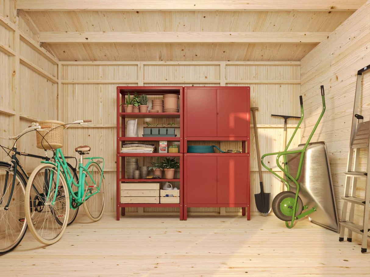 Olaf M (4.5x3.3m | 13.5m2) Modern Multi-Room Garden Shed - Palmako UK