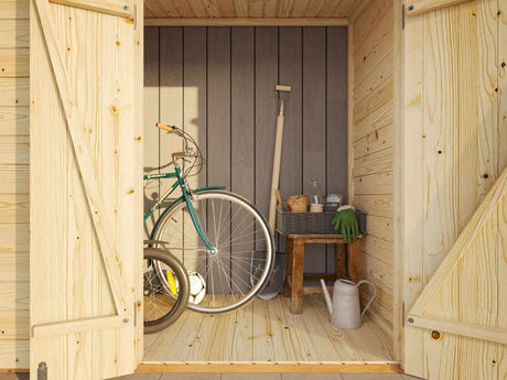 Leif XS (2.3x1m | 2.2m2) Add-on Garden Side Shed - Palmako UK