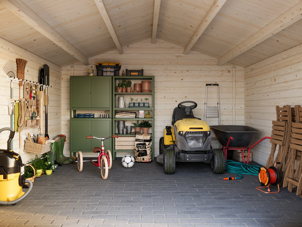 Lotta L (4x4m | 13.9m2 | 34mm) Traditional Square Garden Log Cabin - Palmako UK