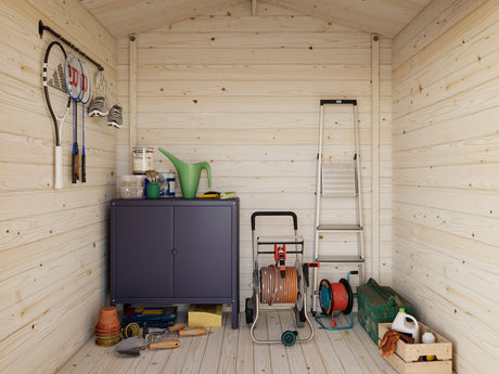 Vivian S (2x2m | 3.8m2 | 28mm) Compact Garden Log Cabin - Palmako UK