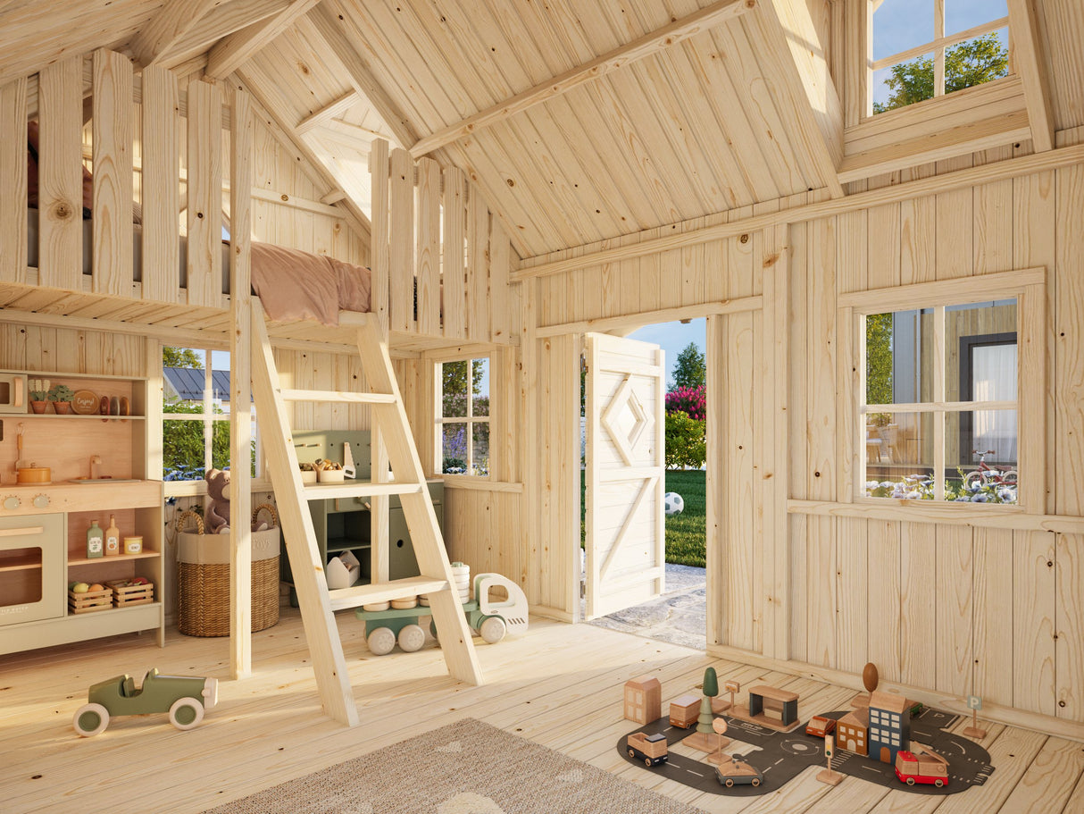 Marie (2.9x1.9m | 5.4m2 | 16mm) Playhouse - Palmako UK