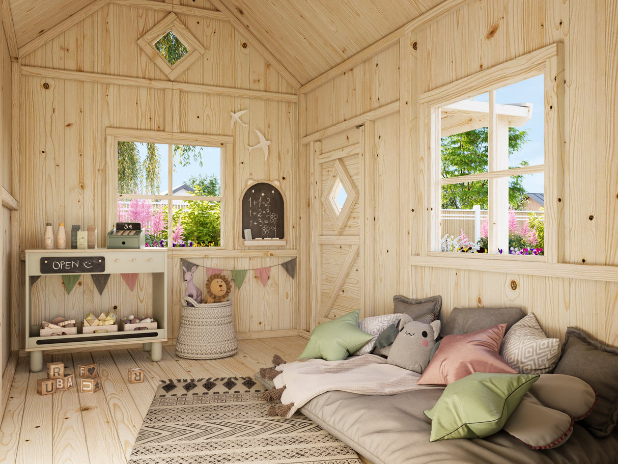 Otto (2.3x1.6m | 3.6m2 | 16mm) Playhouse - Palmako UK