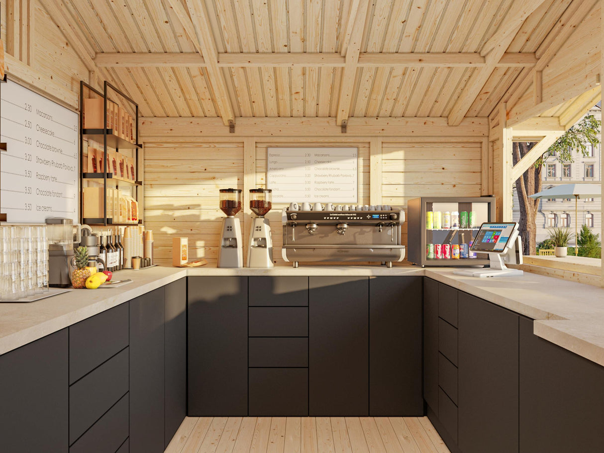 Stella M (3.2x2.6m | 8.2m2) Garden Drinks Bar - Palmako UK